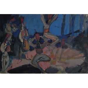 Mieczysław T. Janikowski, Komposition mit Bergbewohnern, 1930er Jahre.