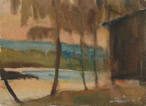 Hanna Rudzka-Cybis, Pejzaż, Nowy Sącz, 1922