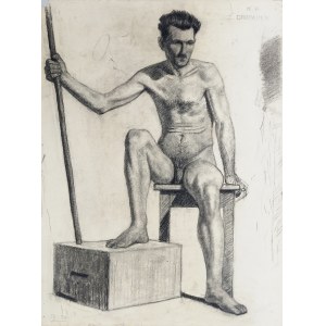 Zygmunt Dropauer, Male Nude, 1930s