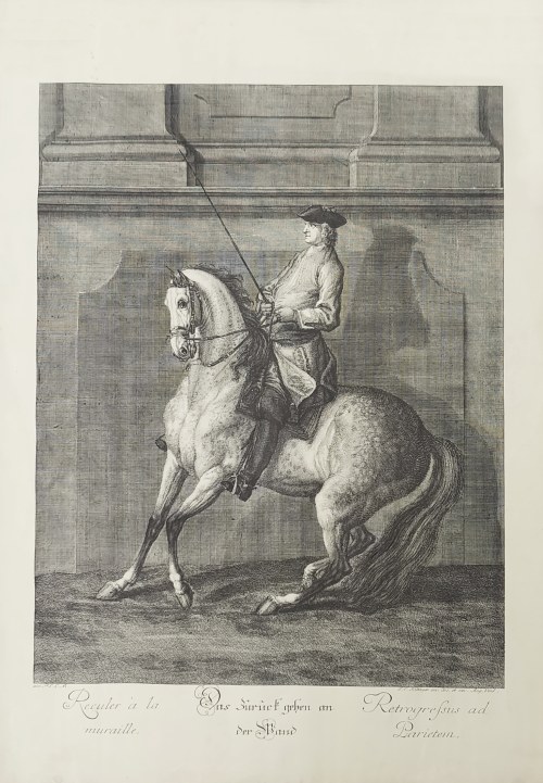 Johann Elias Ridinger, Cofanie przy ścianie