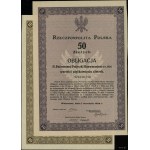 Republic of Poland (1918–1939), 5% bonds of the State Conversion Loan in denominations of 10 zlotych and 50 złotych, September 1, 1924, Warsaw