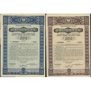 Republic of Poland (1918–1939), set of 2 bonds, May 1, 1935, Warsaw