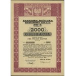 Postwar Poland (1944–1952), bond with a face value of 2,000 zloty, April 15, 1946