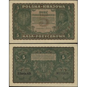Polska, 5 marek polskich, 17.05.1919, II-AD