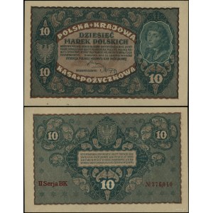 Poland, 10 Polish marks, August 23, 1919, II-BK
