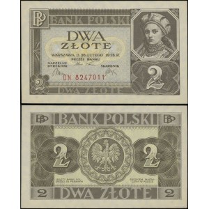 Poland, 2 zlote, February 26, 1936, DN