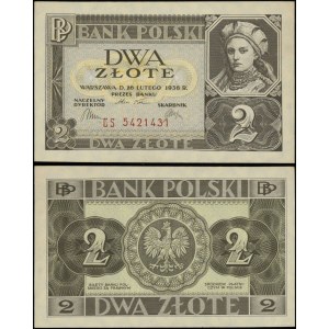 Poland, 2 zlote, February 26, 1936, CS