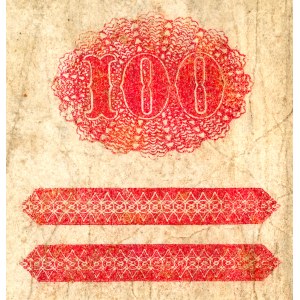 Poland, 100 zlotych, (1939), original (?) overprint, AC series