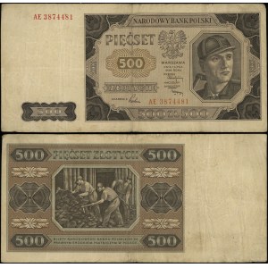 Poland, 500 zlotych, July 1, 1948, AE