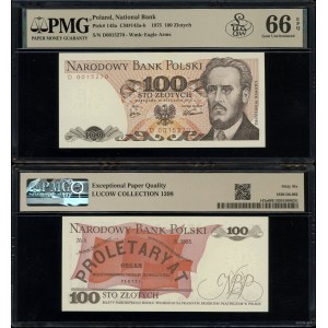 100 zlotych, January 15, 1975, D