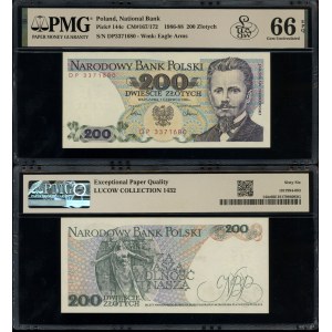 200 zlotych, June 1, 1986, DP