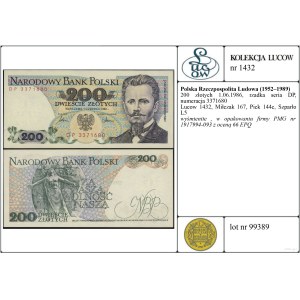 200 zlotych, June 1, 1986, DP
