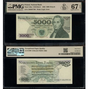 5,000 zlotys, June 1, 1982, CM