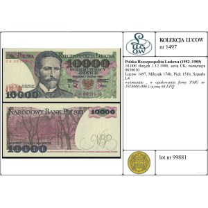 10 000 zlotých, 1. 12. 1988, CK