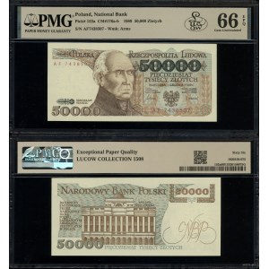 50,000 zlotys, December 1, 1989, AF
