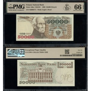 50,000 zlotys, November 16, 1993, N