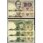 Poland, set of 10 banknotes, 1982–1989