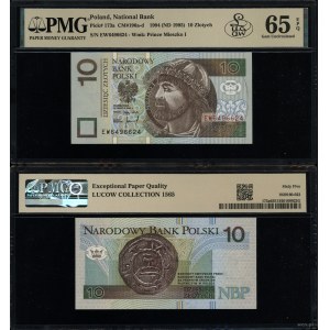10 zlotych, March 25, 1994, EW