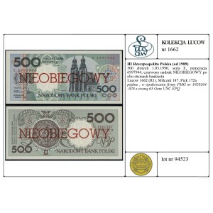 500 zlotych, March 1, 1990, UNCIRCULATED