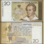 Poland, 20 zlotych, January 8, 2009