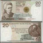 Poland, 20 zlotych, April 20, 2011