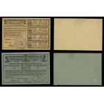 Poland, set of 2 permits to purchase potatoes, 1917, Warsaw