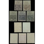 Poland, set of 5 food ration cards, 1918, Warsaw