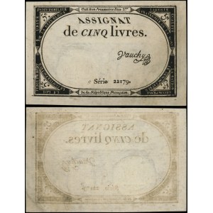 France, 5-livre assignat (1793)
