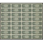 United States of America (USA), 32 uncut $1 bills, 1988