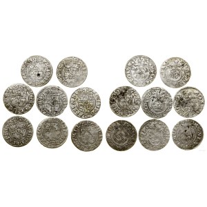 Polen, Satz von 8 „Półtorak“-Münzen, 1620–1626, Bydgoszcz
