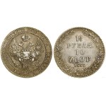 Poland, 1 1/2 rubles = 10 zlotych, 1836 New Year, St. Petersburg