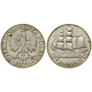 Polska, 5 złotych, 1936, Warszawa