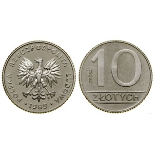 Poland, 10 zlotych, 1989, Warsaw
