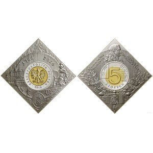 Pologne, 5 zlotys, 2016, Varsovie