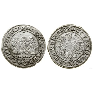 Silesia, 3 kreuzer, 1657 EW, Brzeg