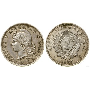 Argentina, 50 centavos, 1883, Buenos Aires