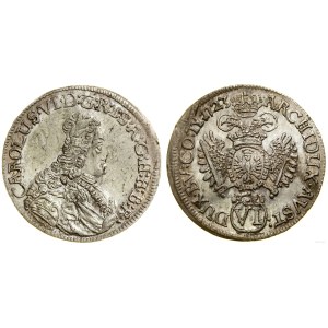 Rakúsko, 6 krejcarov, 1723, Hall