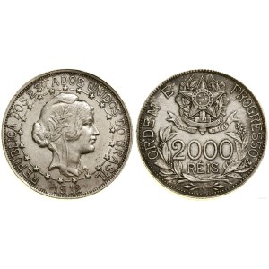 Brazil, 2,000 reais, 1912