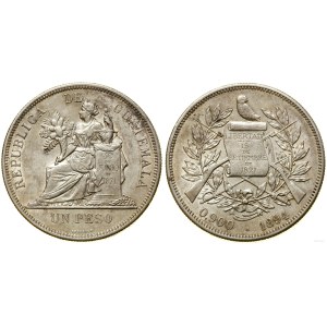 Guatemala, 1 peso, 1894 H, Birmingham