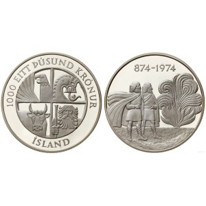 Islanda, 1.000 corone, 1974, Llantrisant