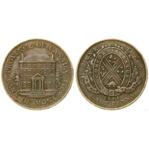Canada, 1/2-penny token, 1844