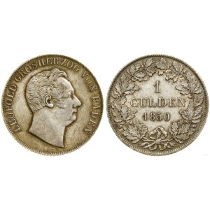 Germany, 1 gulden, 1850, Karlsruhe