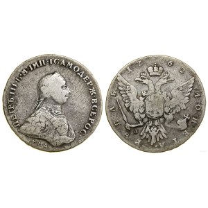Russland, Rubel, 1762 ММД AM, Moskau