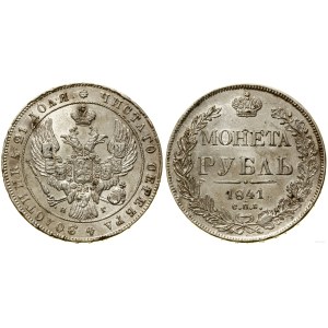 Russia, rublo, 1841 SPB NG, San Pietroburgo