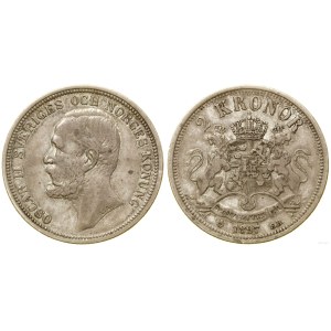 Sweden, 2 kronor, 1897, Stockholm
