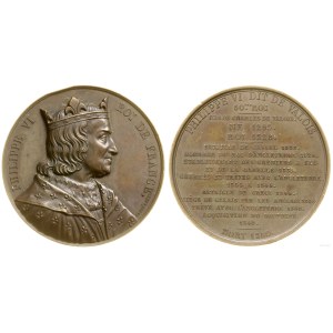 France, medal from the Monarchs of France series—Philip VI, 1837