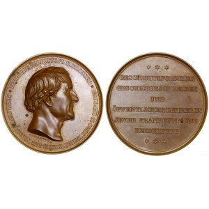 Germany, commemorative medal marking the death of Friedrich Schlosser, 1861