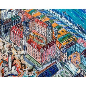 Edward Dwurnik (1943–2018), Castle Square, 2017