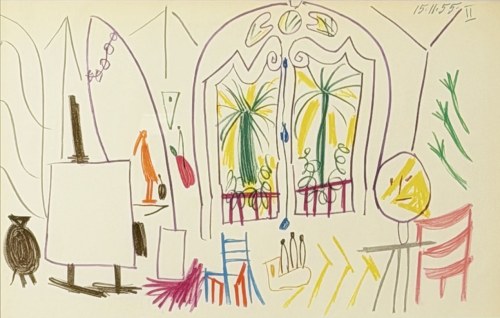 Pablo Picasso (1881-1973), z cyklu „Carnet de la Californie”, 1959