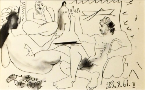 Pablo Picasso (1881-1973), Z cyklu „Le Déjeuner sur l'herbe” (Śniadanie na trawie) , 1962